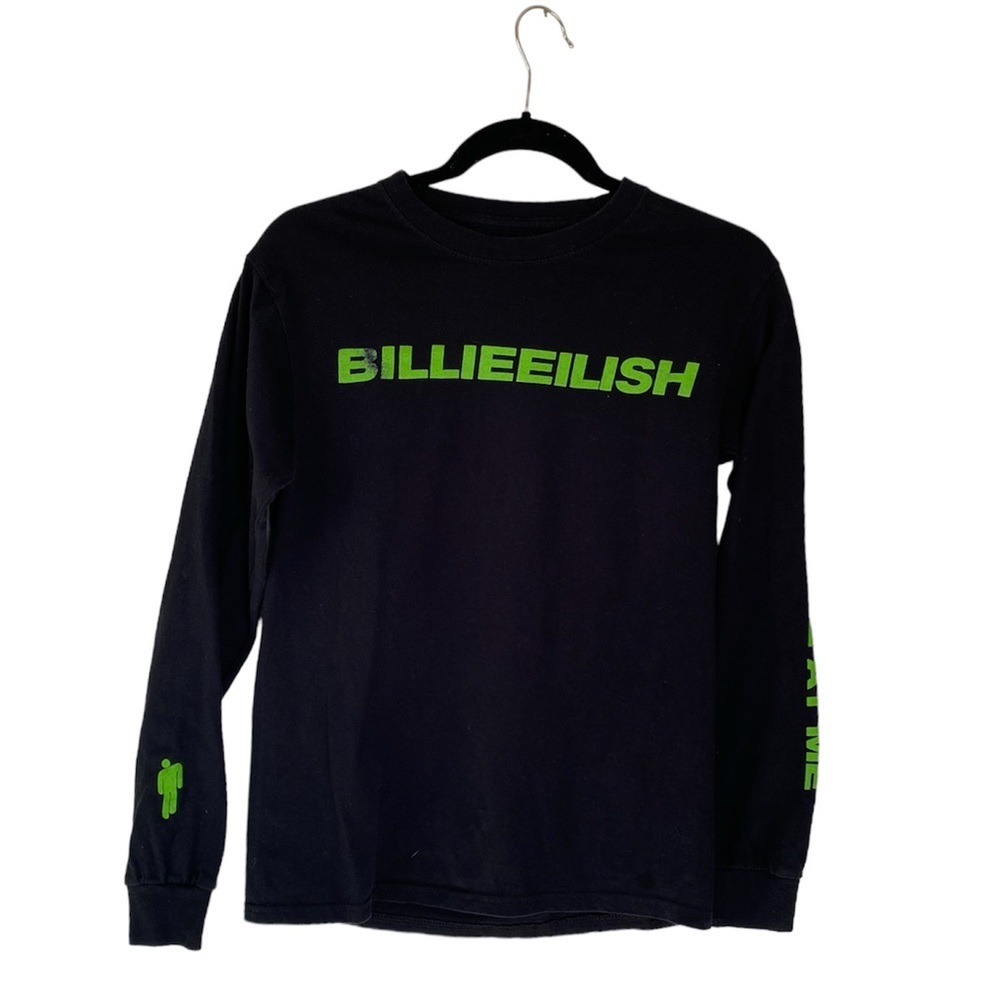 Billie Eilish Don't Smile at Me Black and Green Long Sleeve